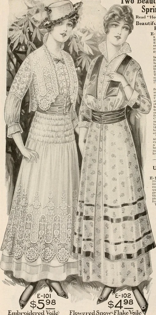 An illustration from latest New York styles for women, misses,, 1915, leaf 13