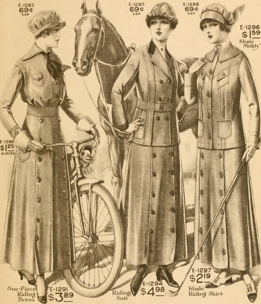 An illustration from latest New York styles for women, misses,, 1915, leaf 136