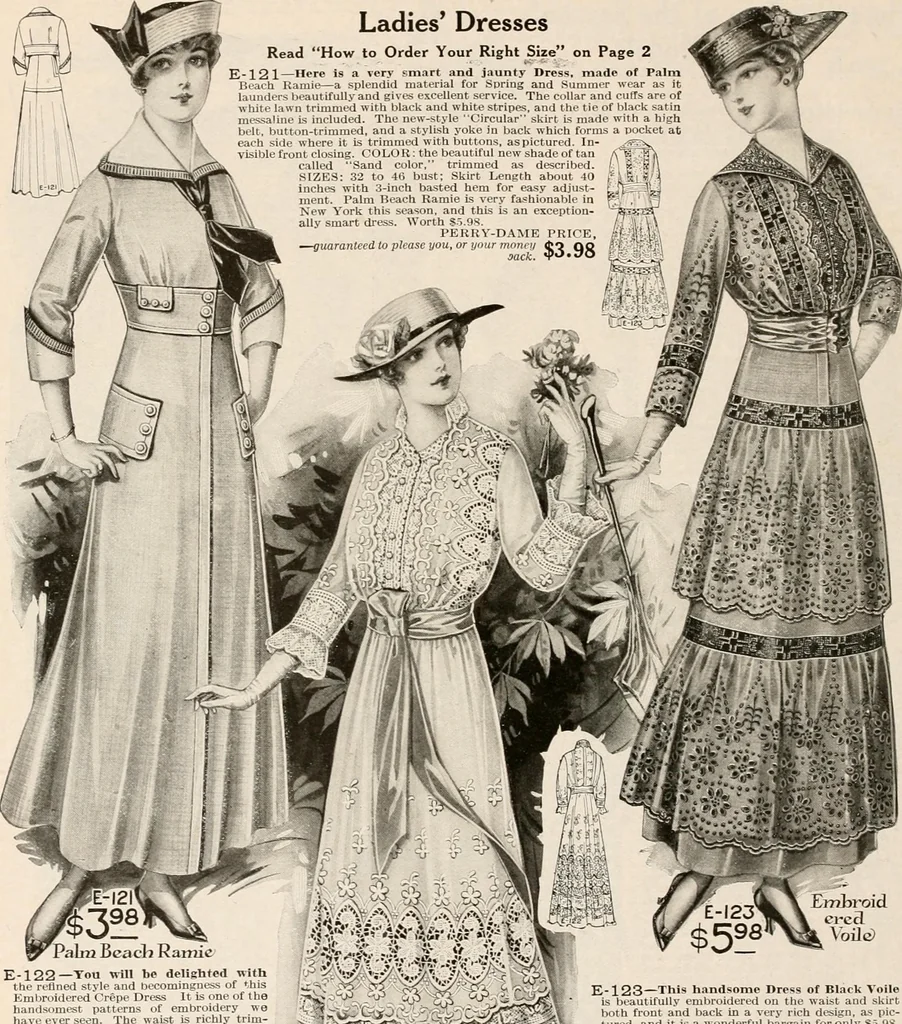 An illustration from latest New York styles for women, misses,, 1915, leaf 15