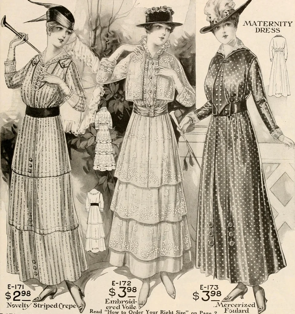 An illustration from latest New York styles for women, misses,, 1915, leaf 20