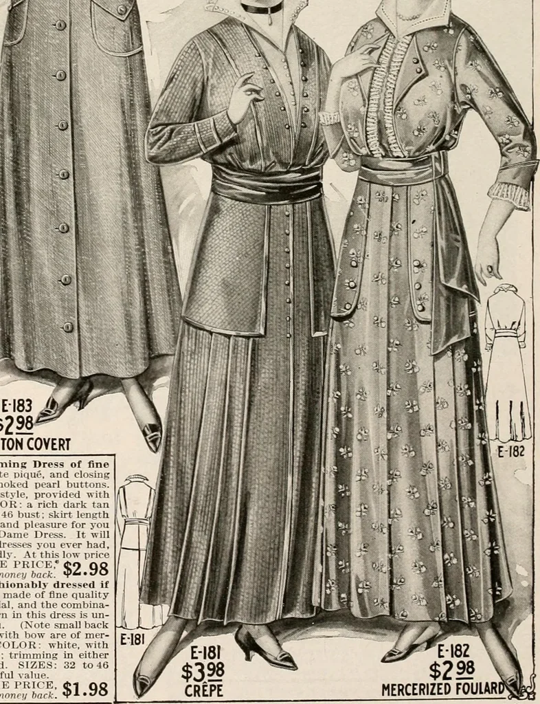 An illustration from latest New York styles for women, misses,, 1915, leaf 21