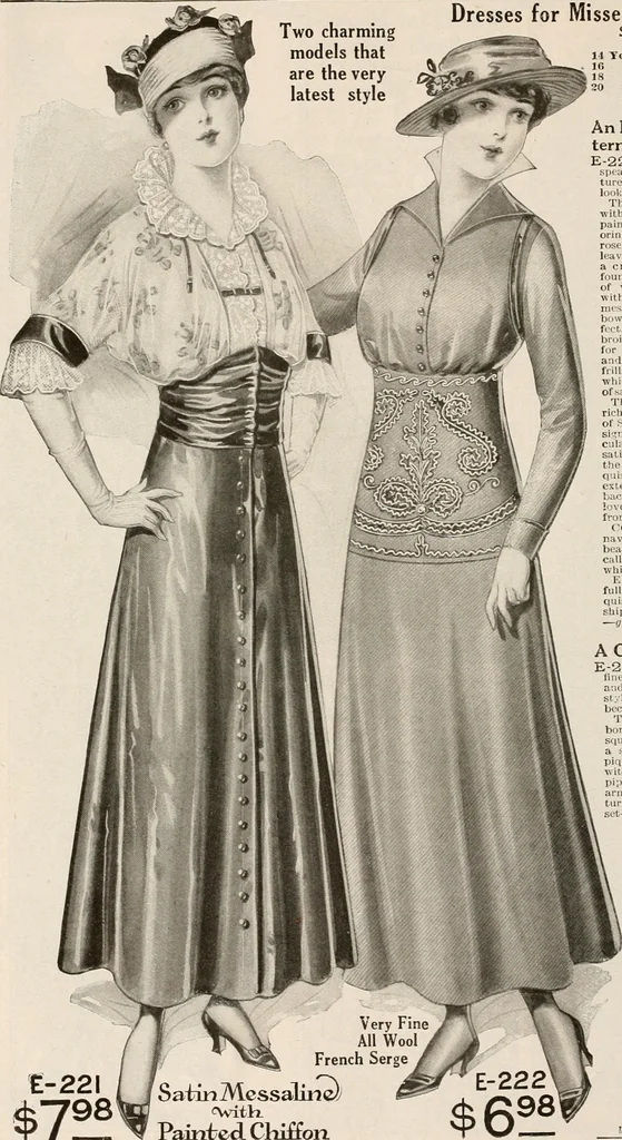 An illustration from latest New York styles for women, misses,, 1915, leaf 25