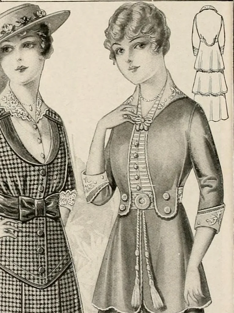 An illustration from latest New York styles for women, misses,, 1915, leaf 31
