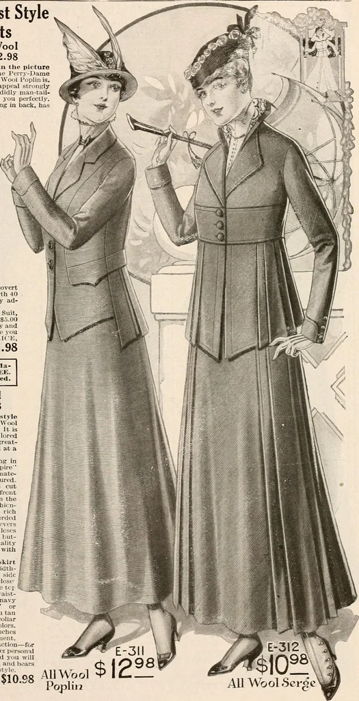 An illustration from latest New York styles for women, misses,, 1915, leaf 34