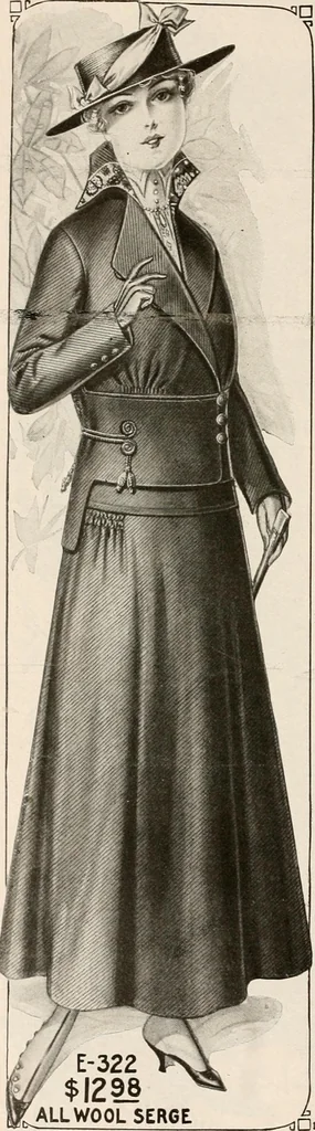 An illustration from latest New York styles for women, misses,, 1915, leaf 35