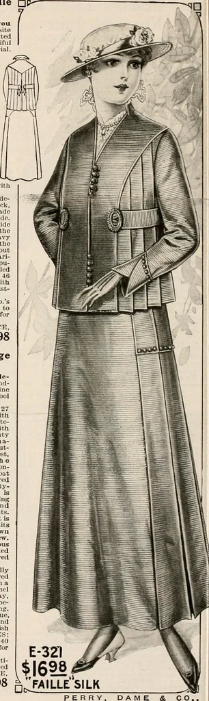 An illustration from latest New York styles for women, misses,, 1915, leaf 35