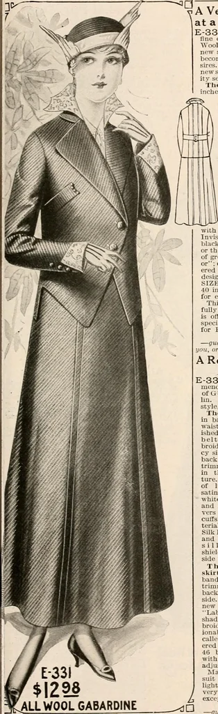 An illustration from latest New York styles for women, misses,, 1915, leaf 36