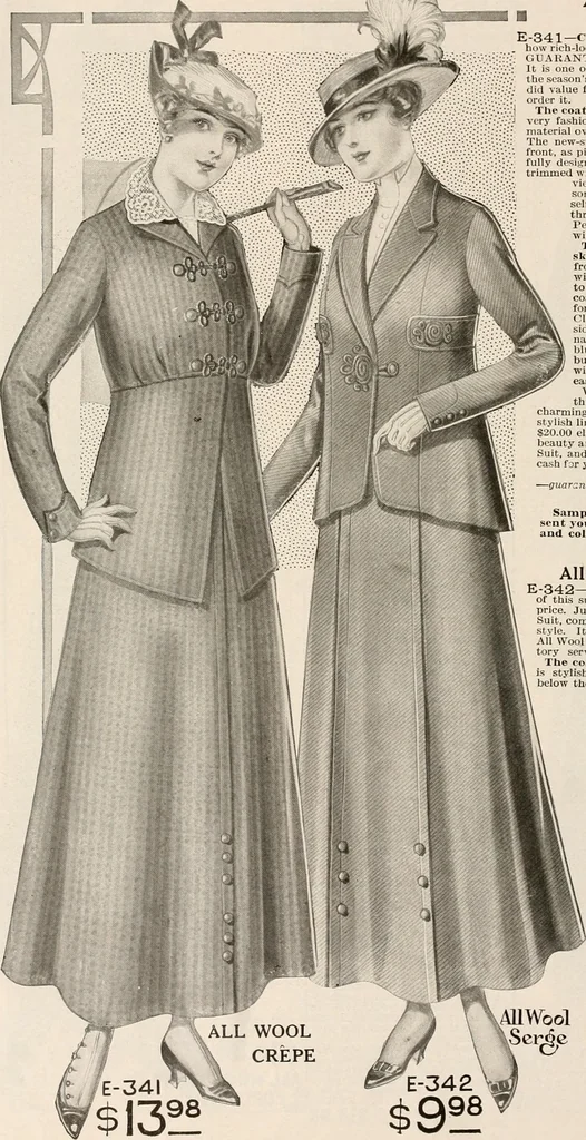 An illustration from latest New York styles for women, misses,, 1915, leaf 37