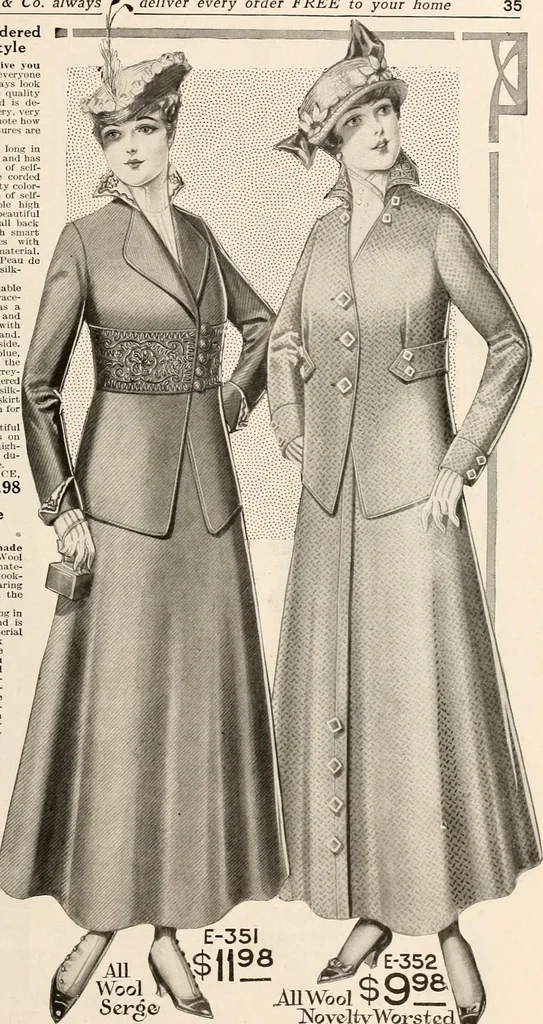 An illustration from latest New York styles for women, misses,, 1915, leaf 38