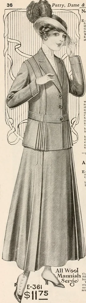 An illustration from latest New York styles for women, misses,, 1915, leaf 39