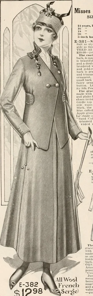 An illustration from latest New York styles for women, misses,, 1915, leaf 41