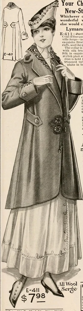 An illustration from latest New York styles for women, misses,, 1915, leaf 44