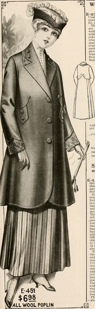 An illustration from latest New York styles for women, misses,, 1915, leaf 48
