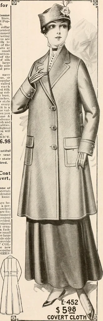An illustration from latest New York styles for women, misses,, 1915, leaf 48