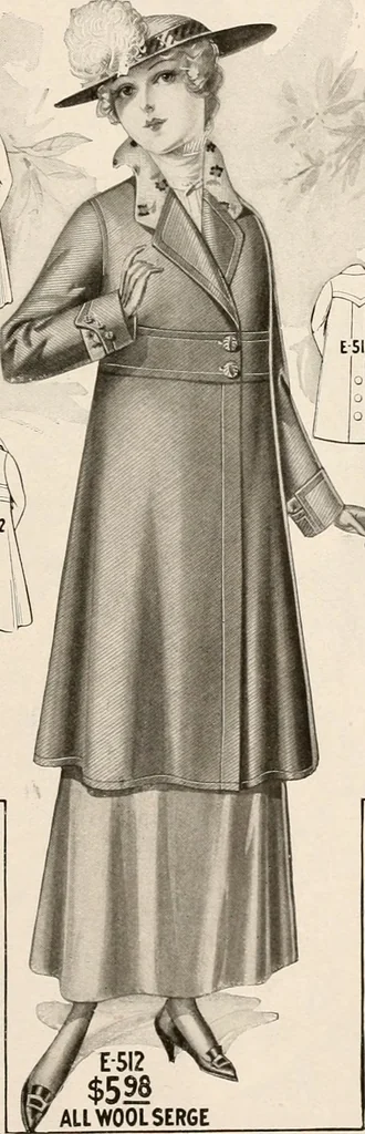 An illustration from latest New York styles for women, misses,, 1915, leaf 54