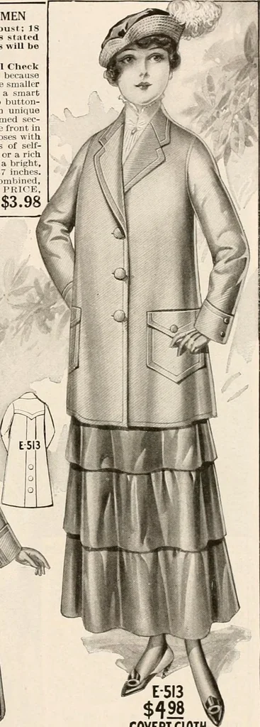 An illustration from latest New York styles for women, misses,, 1915, leaf 54