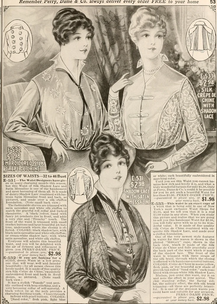 An illustration from latest New York styles for women, misses,, 1915, leaf 56
