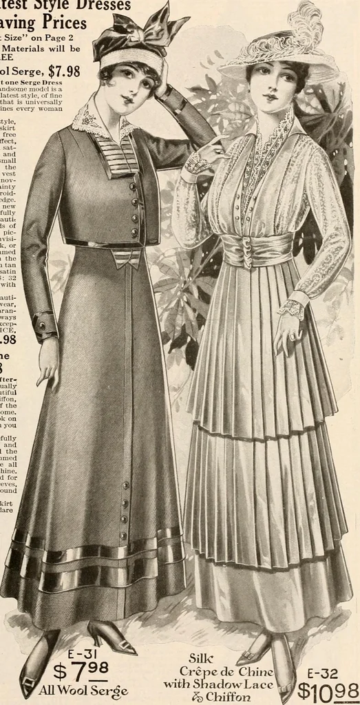 An illustration from latest New York styles for women, misses,, 1915, leaf 6