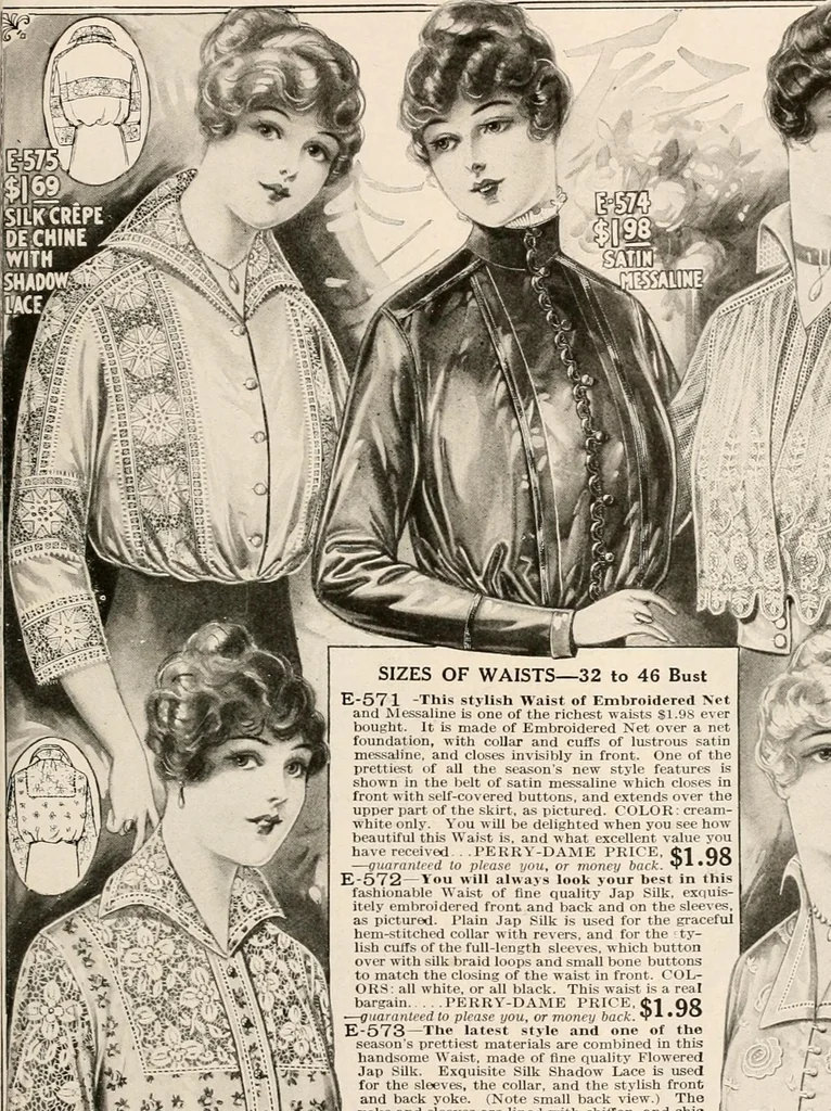An illustration from latest New York styles for women, misses,, 1915, leaf 60