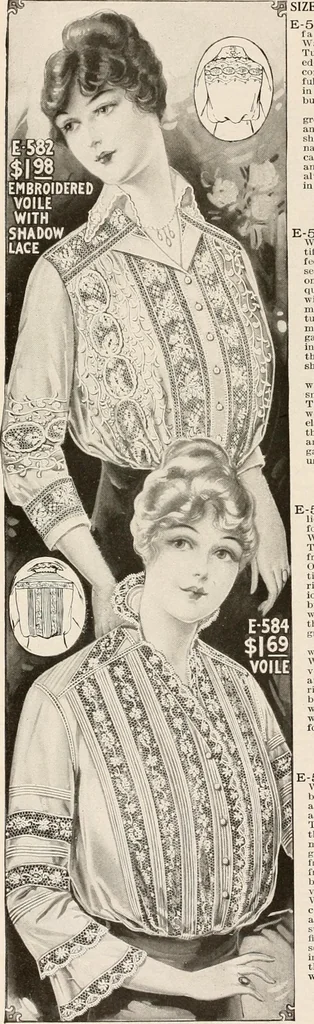 An illustration from latest New York styles for women, misses,, 1915, leaf 61