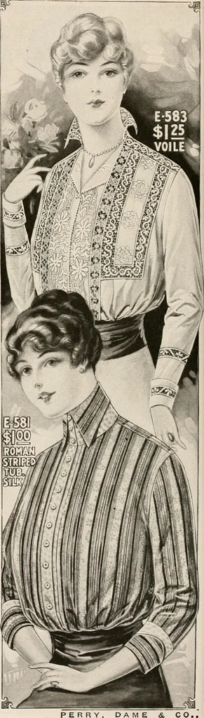 An illustration from latest New York styles for women, misses,, 1915, leaf 61