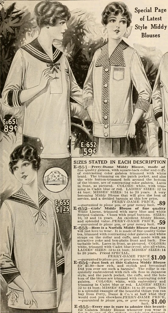 An illustration from latest New York styles for women, misses,, 1915, leaf 68