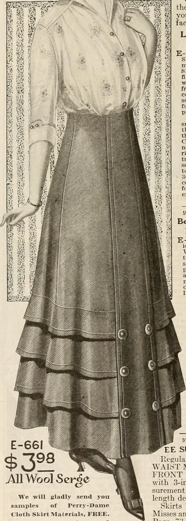 An illustration from latest New York styles for women, misses,, 1915, leaf 69