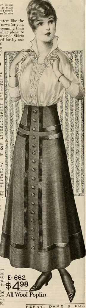An illustration from latest New York styles for women, misses,, 1915, leaf 69