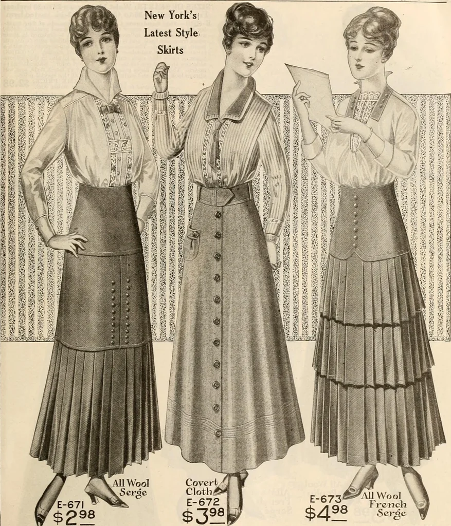 An illustration from latest New York styles for women, misses,, 1915, leaf 70