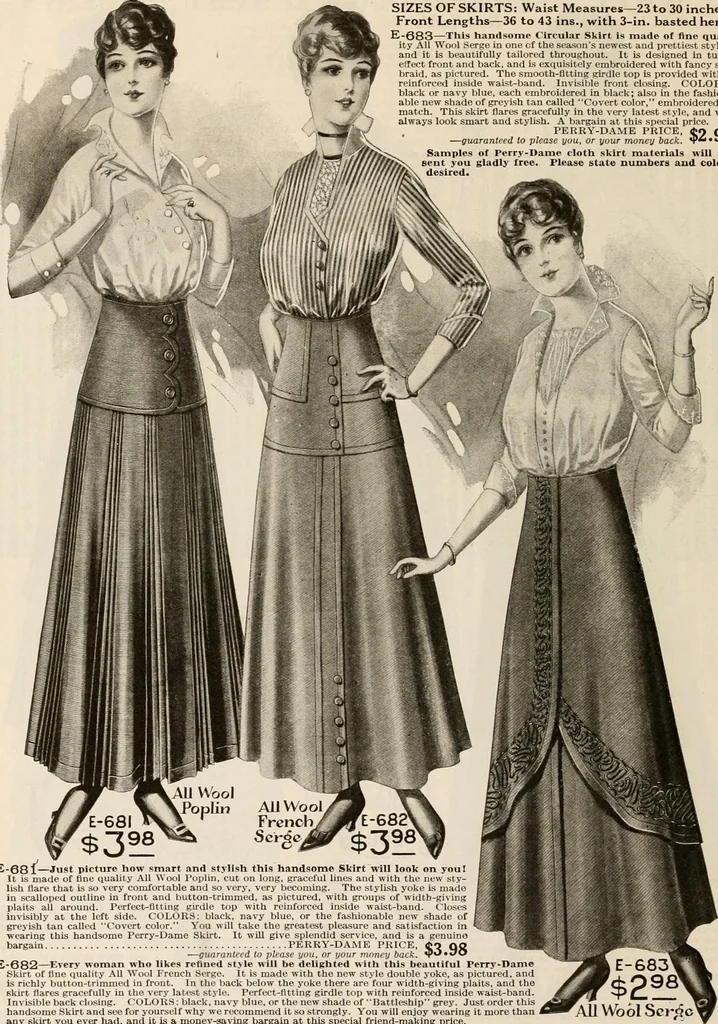 An illustration from latest New York styles for women, misses,, 1915, leaf 71