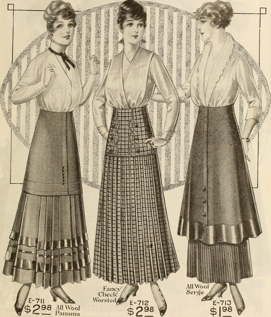 An illustration from latest New York styles for women, misses,, 1915, leaf 74