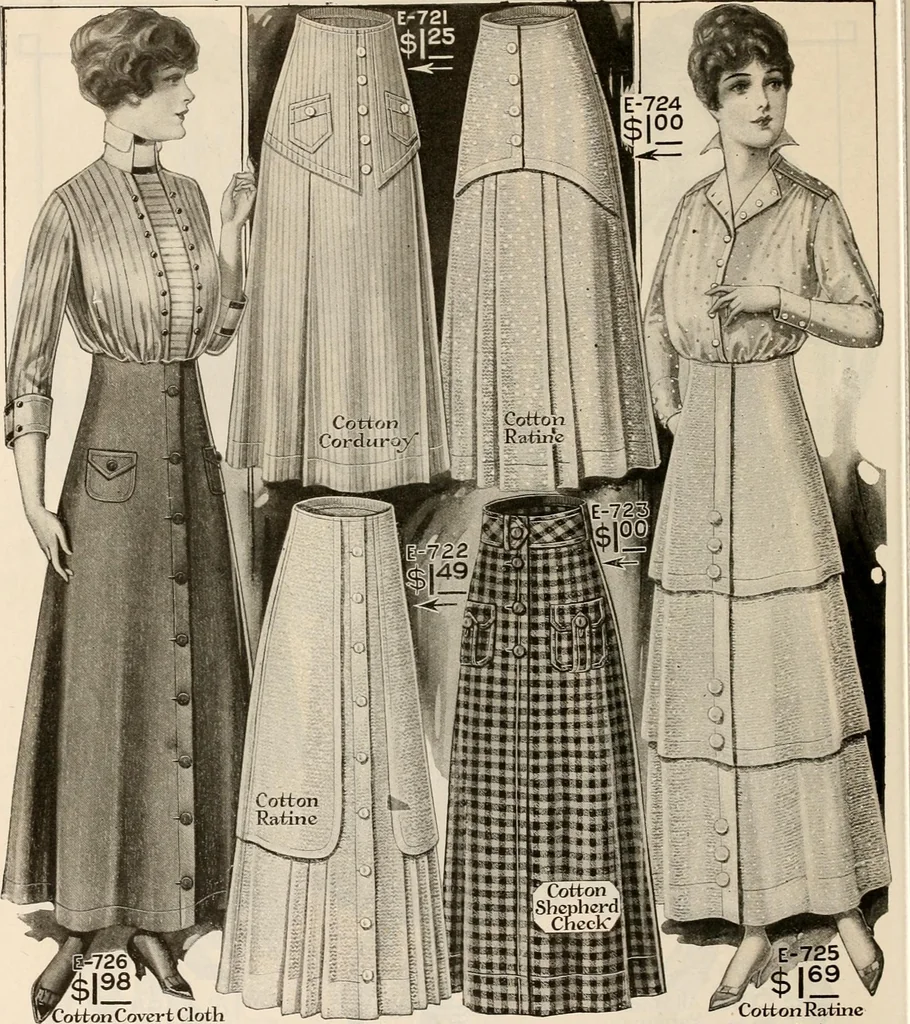 An illustration from latest New York styles for women, misses,, 1915, leaf 75