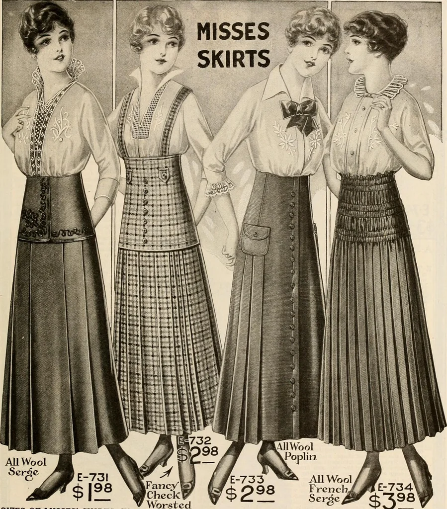 An illustration from latest New York styles for women, misses,, 1915, leaf 76