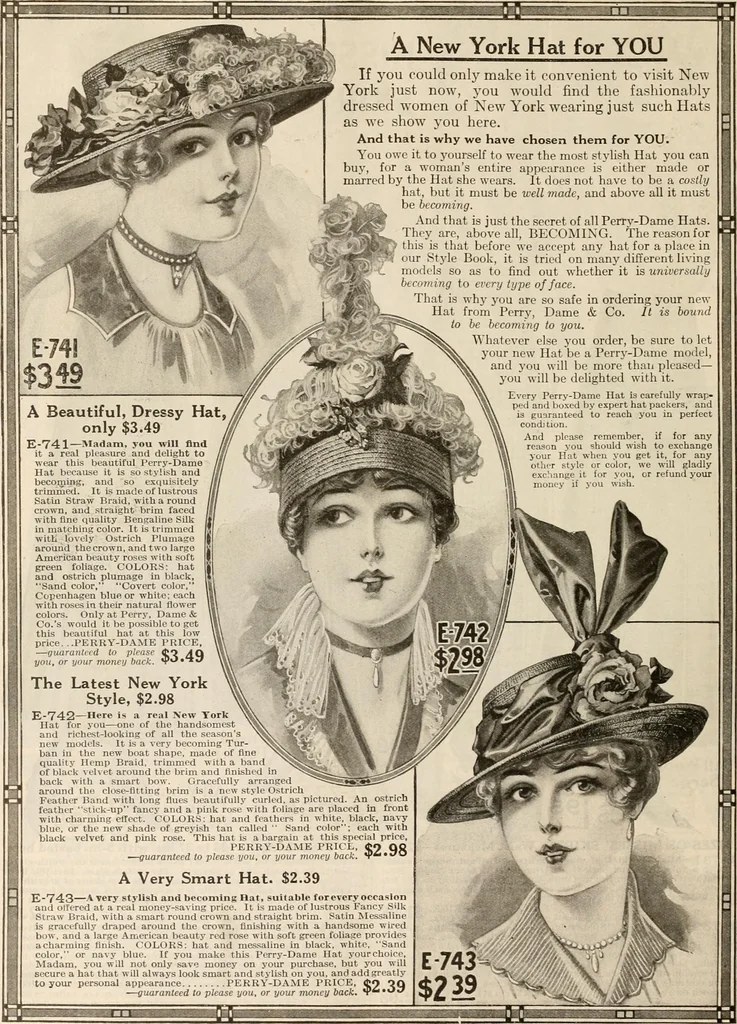 An illustration from latest New York styles for women, misses,, 1915, leaf 77