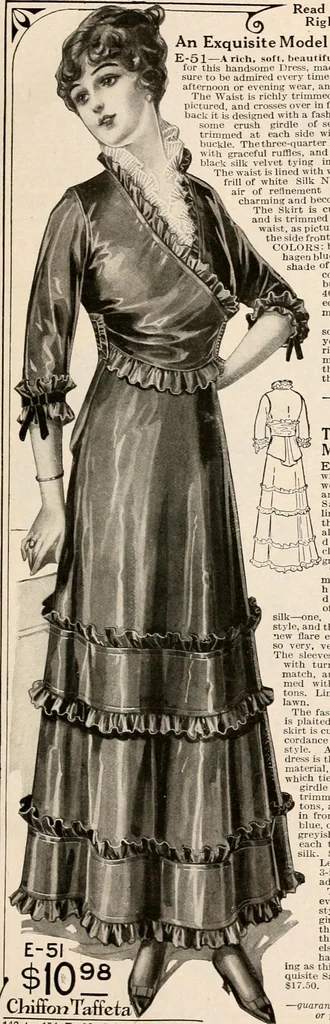 An illustration from latest New York styles for women, misses,, 1915, leaf 8