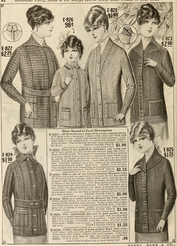 An illustration from latest New York styles for women, misses,, 1915, leaf 85