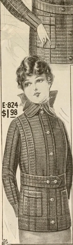 An illustration from latest New York styles for women, misses,, 1915, leaf 85