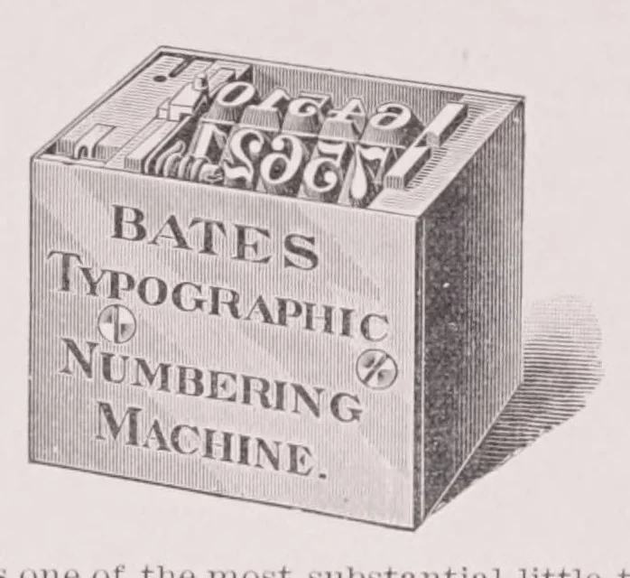 An illustration from Latest and standard faces in type, printers' tools and machinery, John Ryan foundry ..., 1894, leaf 305