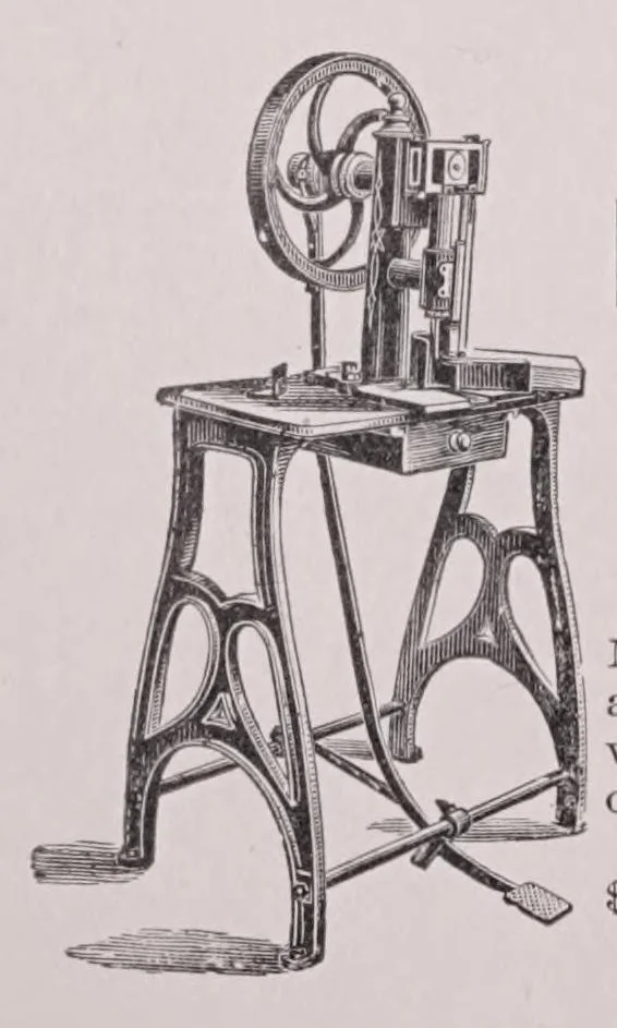 An illustration from Latest and standard faces in type, printers' tools and machinery, John Ryan foundry ..., 1894, leaf 346