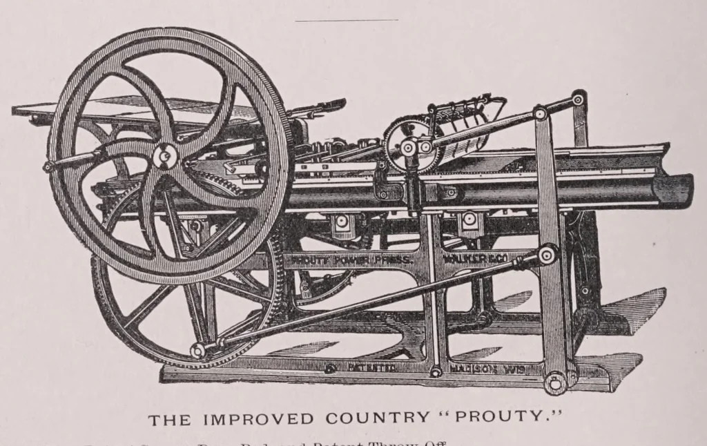 An illustration from Latest and standard faces in type, printers' tools and machinery, John Ryan foundry ..., 1894, leaf 360