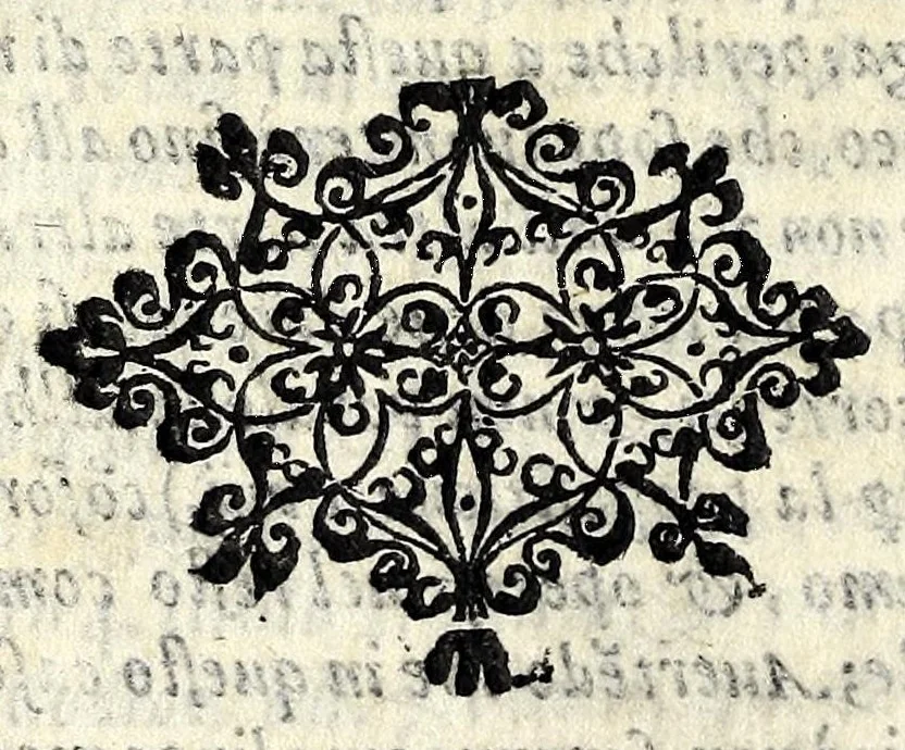 An illustration from La tiberiade di Bartole da Sasferrato, del modo di dividere l'alluuioni, l'isole, & gl'aluei, 1587, leaf 204