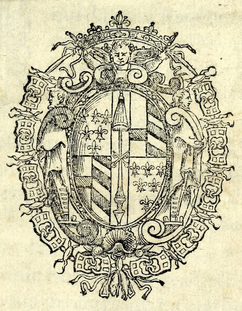 An illustration from La tiberiade di Bartole da Sasferrato, del modo di dividere l'alluuioni, l'isole, & gl'aluei, 1587, leaf 5
