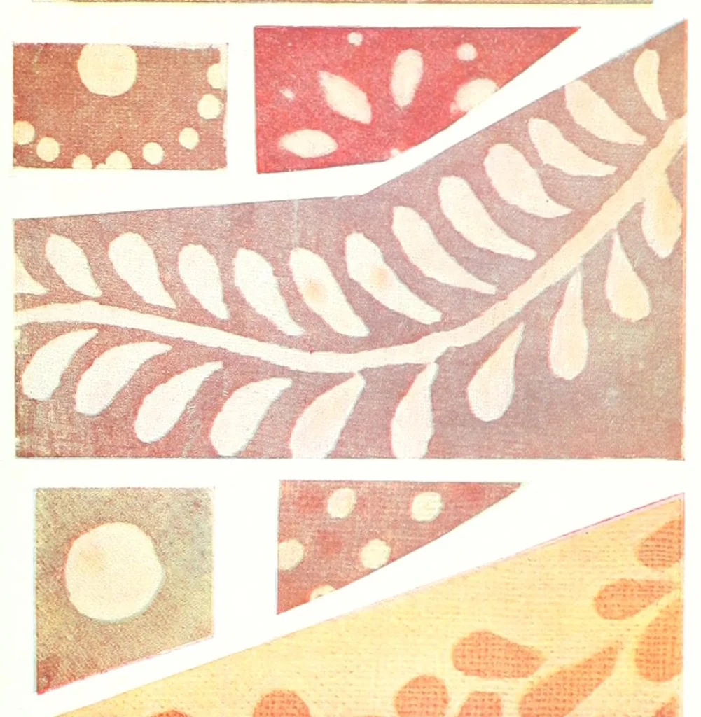 An illustration from La toile peinte en France au XVIIe et au XVIIIe siècles : industrie, commerce, prohibitions, 1912, leaf 19