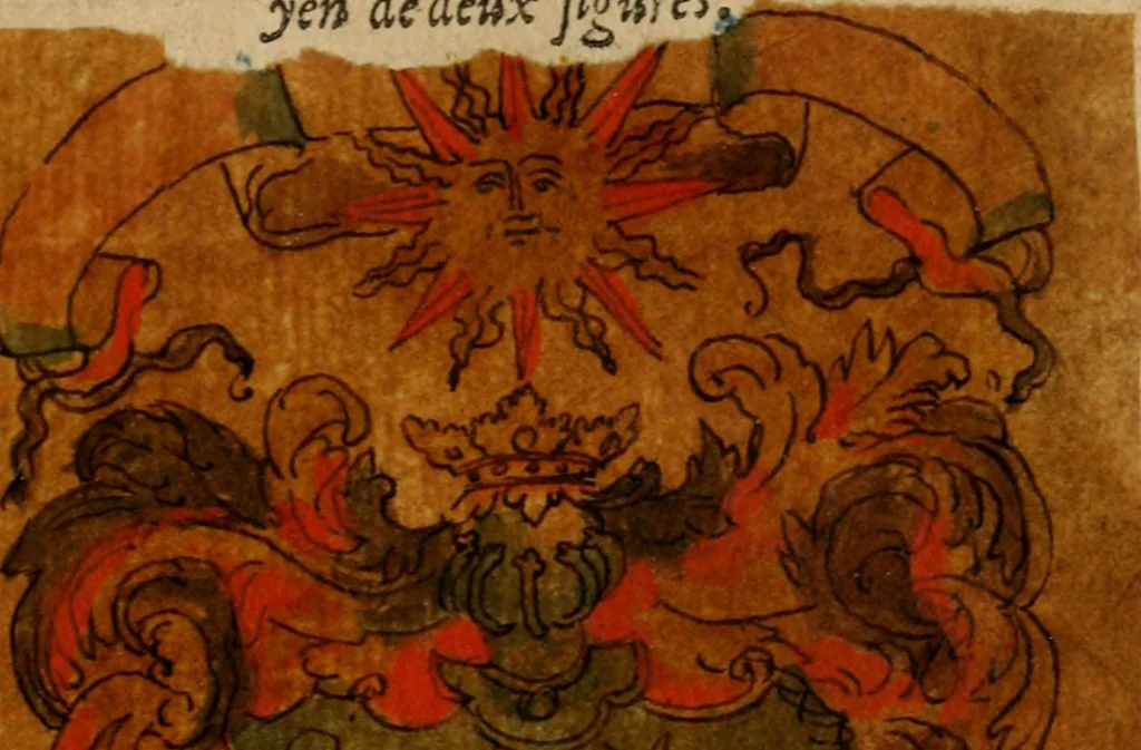 An illustration from La toyson d'or, ov, La flevr des thresors, en laqvelle est svccinctement & methodiquement traicté de la pierre des philosophes, de son excellence, effects & vertu admirable : plvs, de son origine & du vray moyen de pouuoir paruenir à perfection ..., 1612, leaf 50