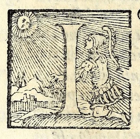 An illustration from La trinvtia : commedia, 1593, leaf 30