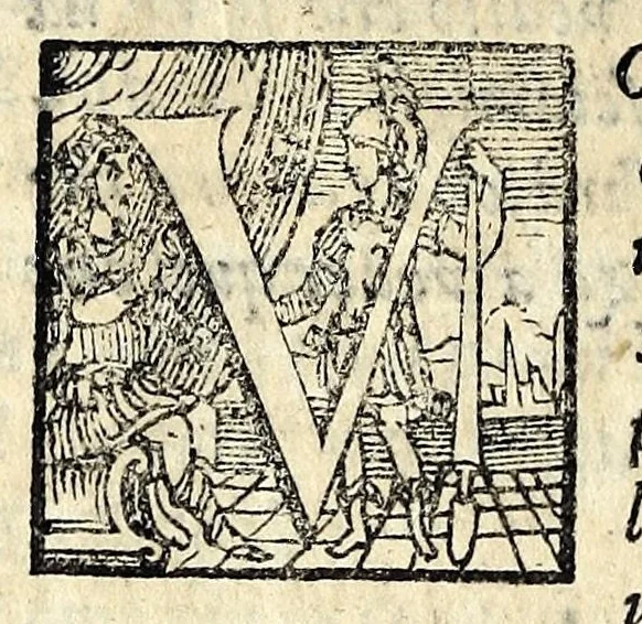 An illustration from La trinvtia : commedia, 1593, leaf 78