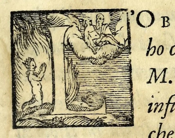 An illustration from La trinvtia : commedia, 1593, leaf 9