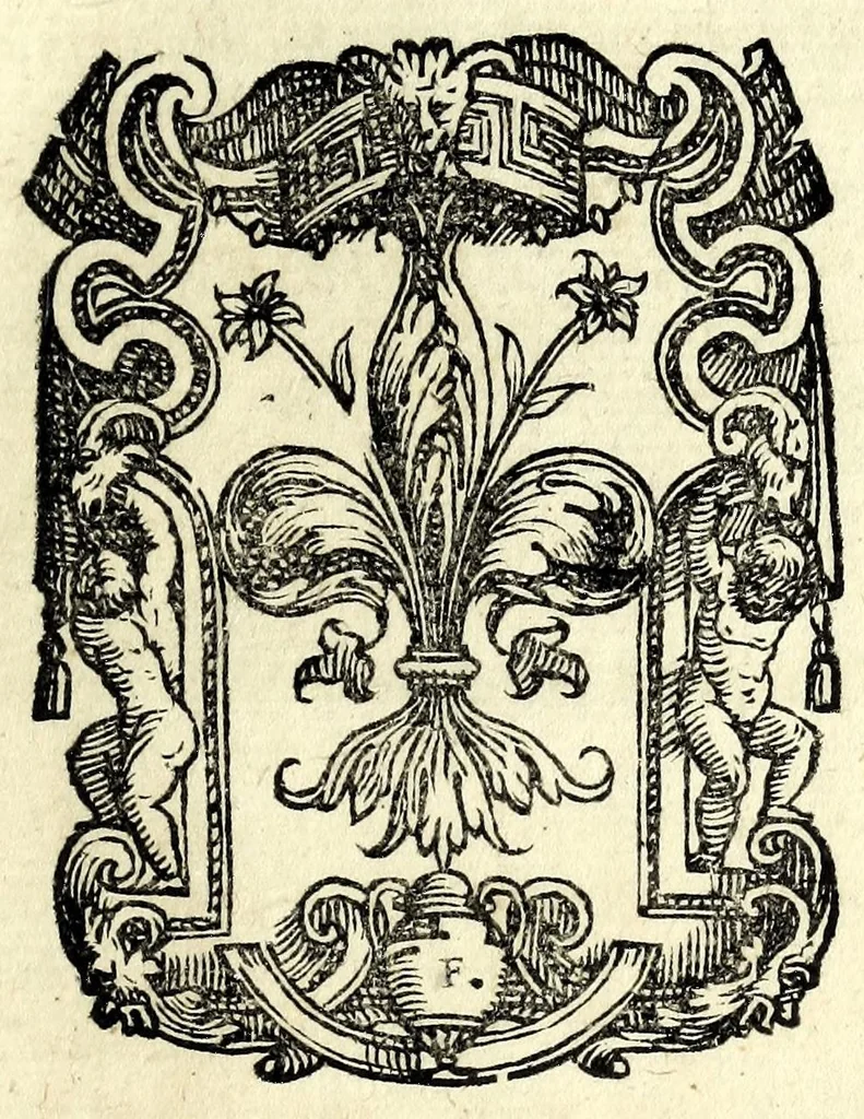 An illustration from La trinvtia : commedia, 1593, leaf 93