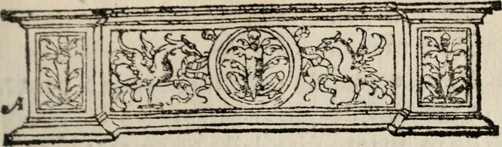 An illustration from Laura de Anfriso, 1628, leaf 244