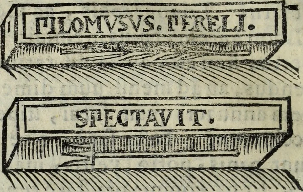 An illustration from Laurentii Pignorii Patauini De seruis, et eorum apud veteres ministerijs, commentarius : in quo familia, tum urbana, tum rustica, ordine producitur & illustratur, 1656, leaf 179
